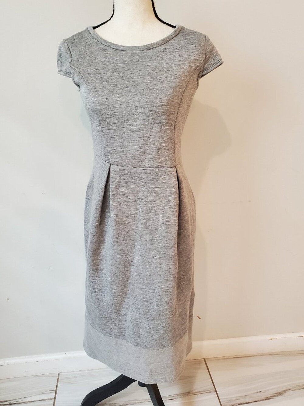Weekend MaxMara Grey Scuba Jersey Sheath Dress Size M
